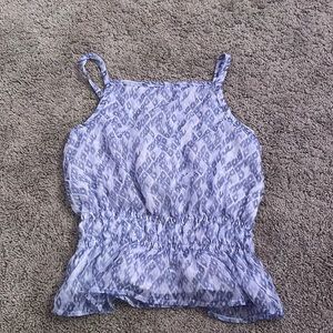 Blue dressy tank top